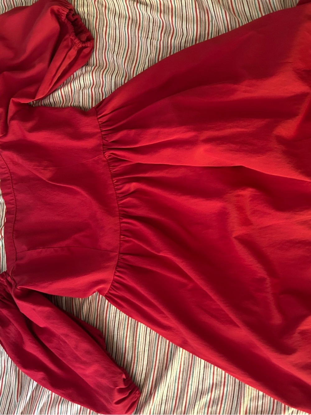Bluenotes Red Smocked mini dress